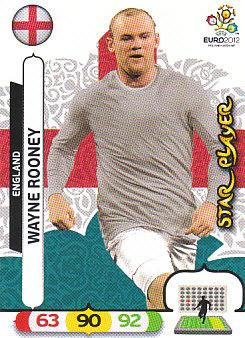 Wayne Rooney England Panini UEFA EURO 2012 Star Player #57